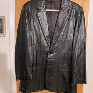 Classic Vintage Soft Men’s Leather Blazer